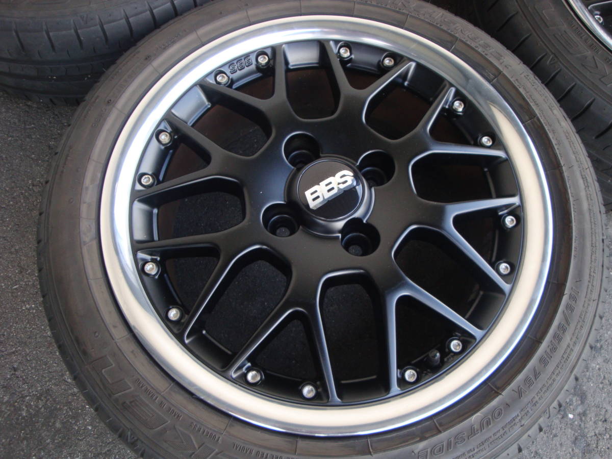 軽四・軽トラに!ワーゲン純正 BBS 15インチアルミ+ファルケン SINCERA SN831i 165/55R15 4本セット!!_画像4