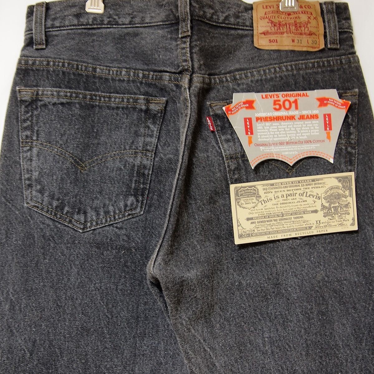 低価格 501-0658 Levis リーバイス ビンテージ USA製 90s ブラック 先