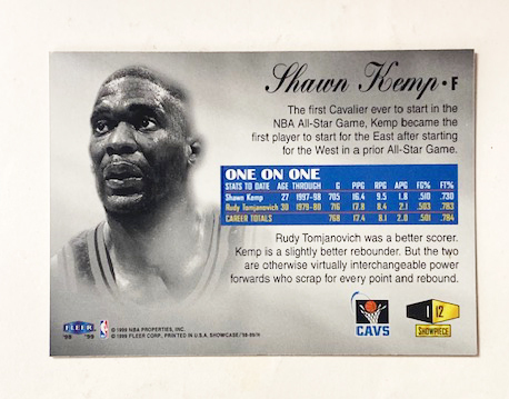 NBA FLAIR SHOWCASE 1998-99 フレアーショーケース　ショーンケンプ_画像2