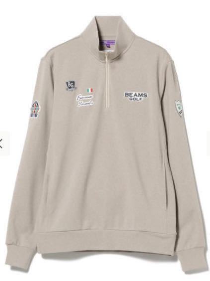 定価26400円☆秋冬☆ビームスゴルフ タラッティ ダンボール ハーフジッププルオーバー XL BEIGE_画像1