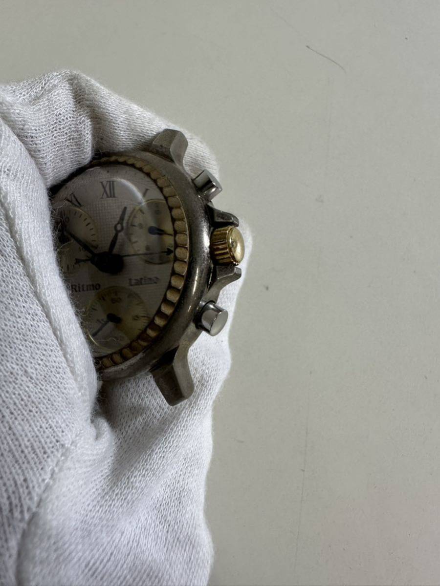 [ работоспособность не проверялась ] Ritmo Latino Ritmo Latino наручные часы античный часы купол type защита от ветра Vintage б/у товар (J)
