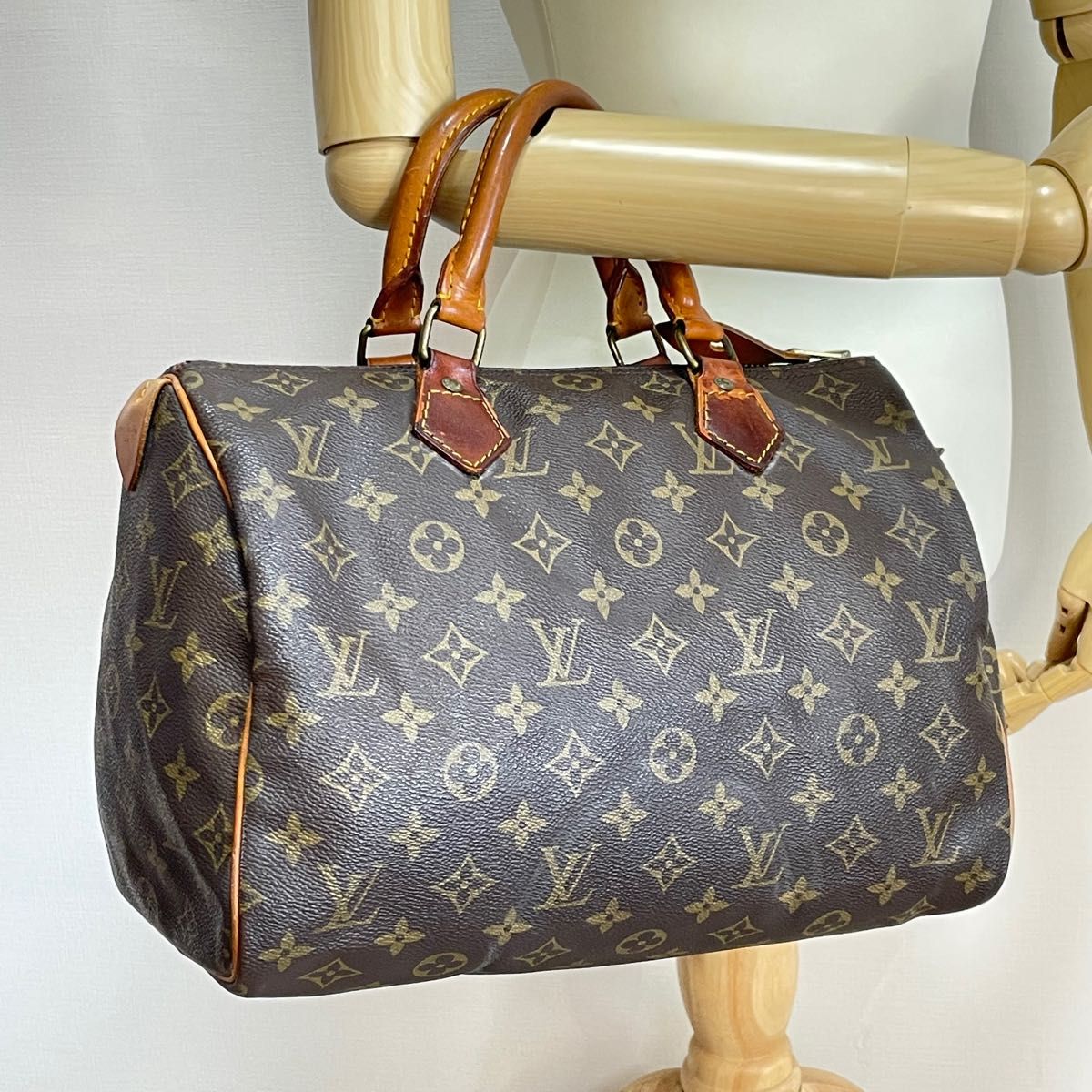 美品 LOUIS VUITTON モノグラム ハンドバッグ スピーディ30 ルイ