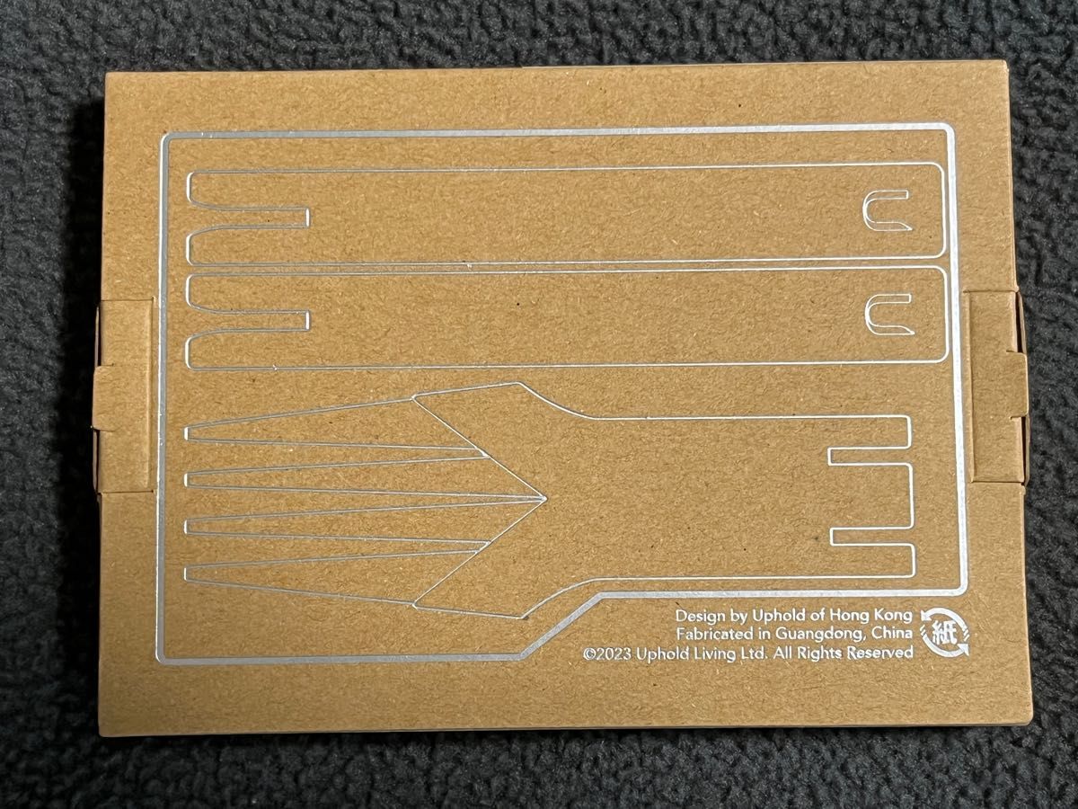 Uphold カードサイズの再利用可能な折りたたみカトラリーセット