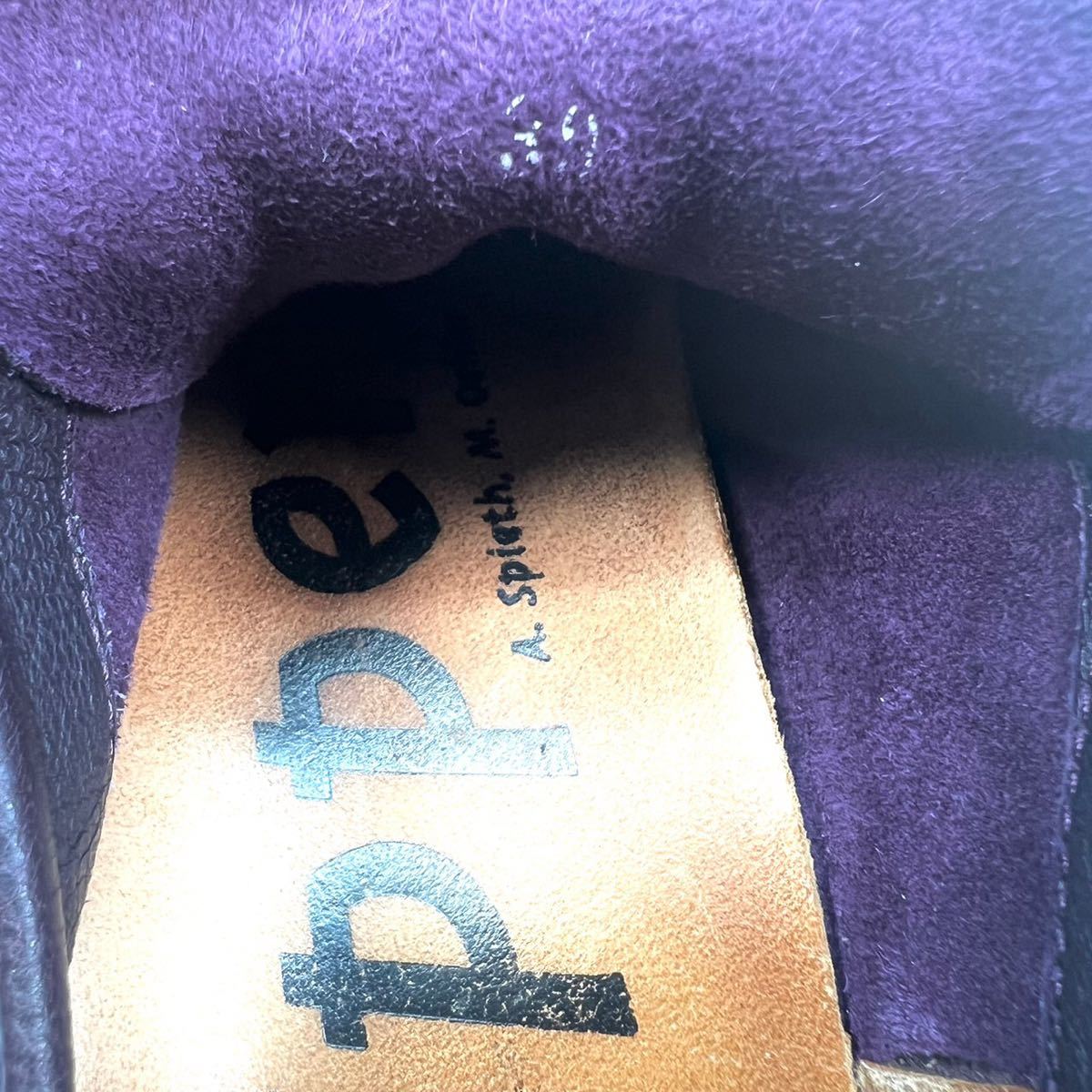 trippen トリッペン　レザーシューズ　紫　パープル　39 25〜25.5cm メンズ　靴　シューズ