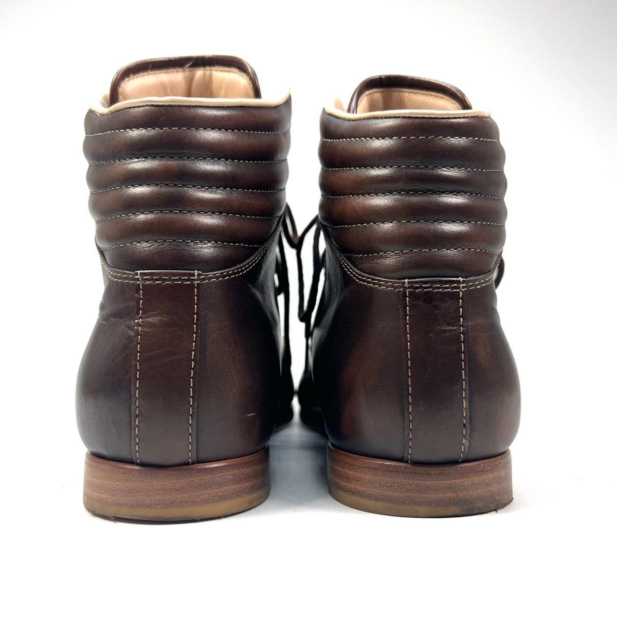 GUCCI グッチ ハイカットスニーカー 7 1/2 26 5cm ブラウン 茶 GUCCI グッチ ハイカットスニーカー 7 1/2 26 5cm ブラウン 茶