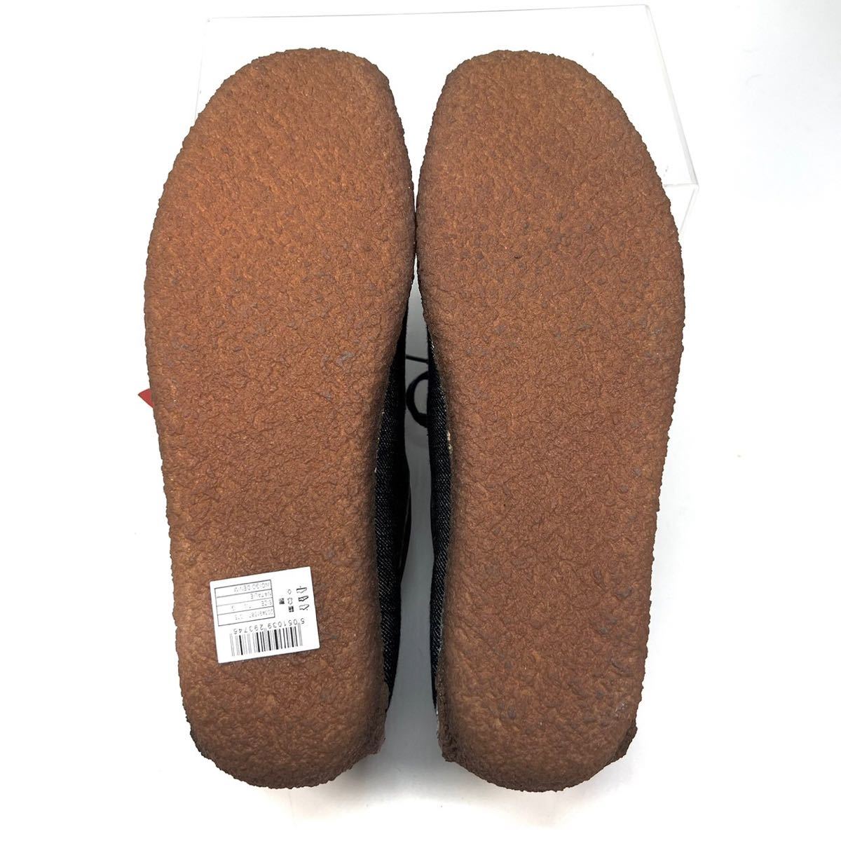 【未使用品】Clacks クラークス　ナタリー　ブーツ　デニム　7 1/2 25.5cm メンズ　靴　シューズ　ネイビー