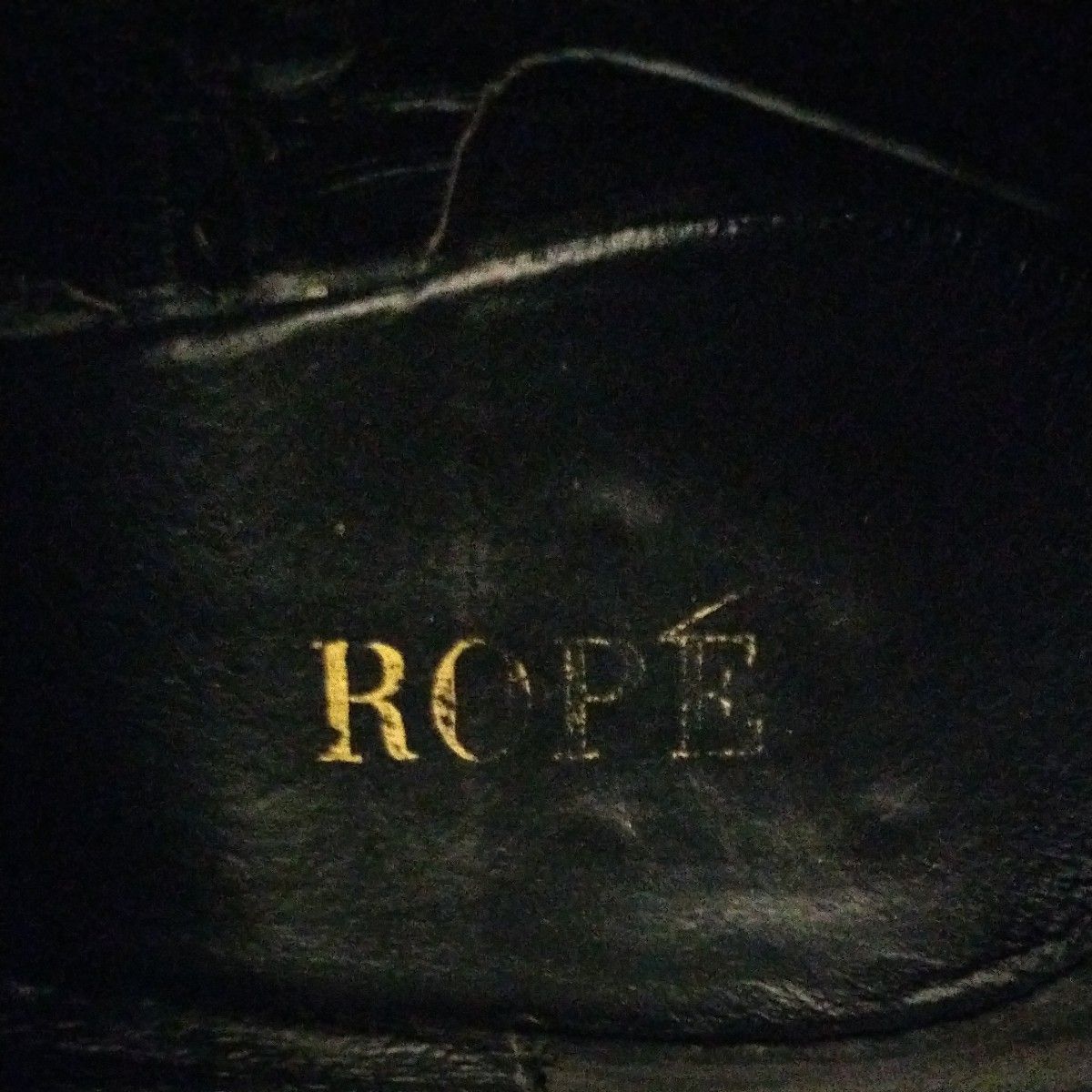 ROPE  ロングブーツ　Black＆Brown　サイズ36　本革
