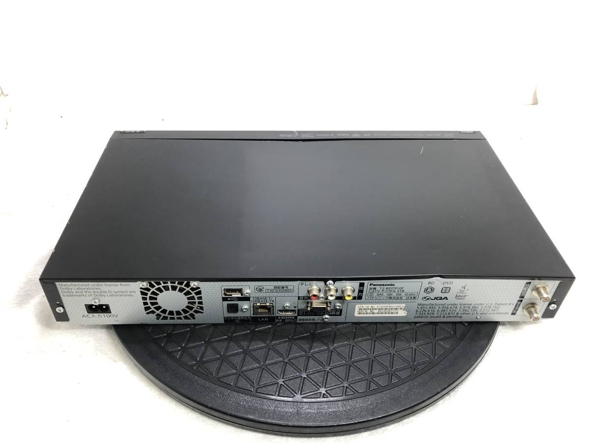 1167 パナソニックDIGA HDD BDレコーダー TZ-BDT910F 2番組同時 1167 パナソニックDIGA HDD BDレコーダー TZ-BDT910F 2番組同時
