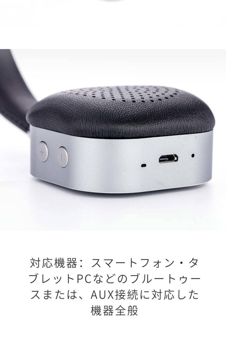 IKANOO Bluetooth 重低音ヘッドホン 多機能 マイク付き ABS素材 ワイヤレスヘッドホン 重低音 ノイズリダクション_画像2