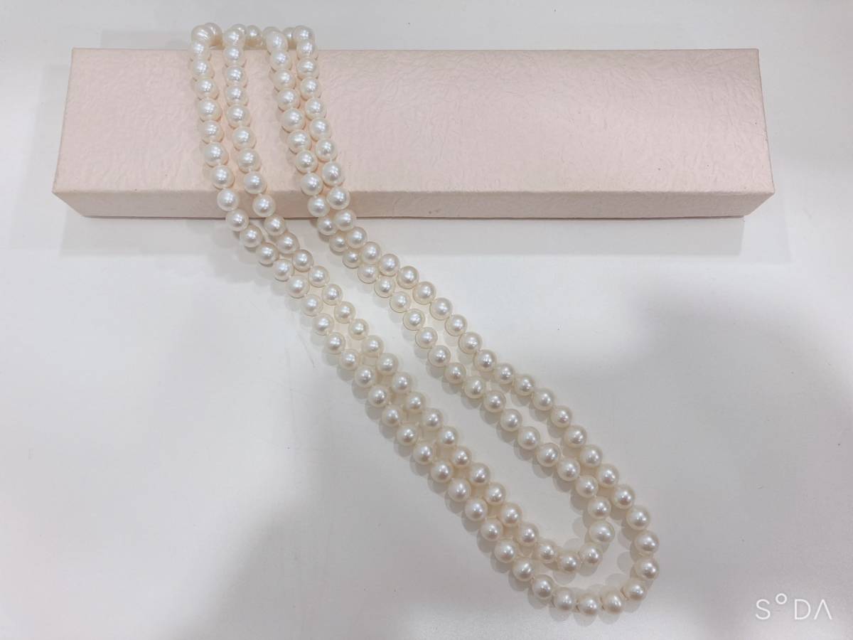 多様な ◇【美品】本真珠ネックレス アコヤ真珠 ロングネックレス