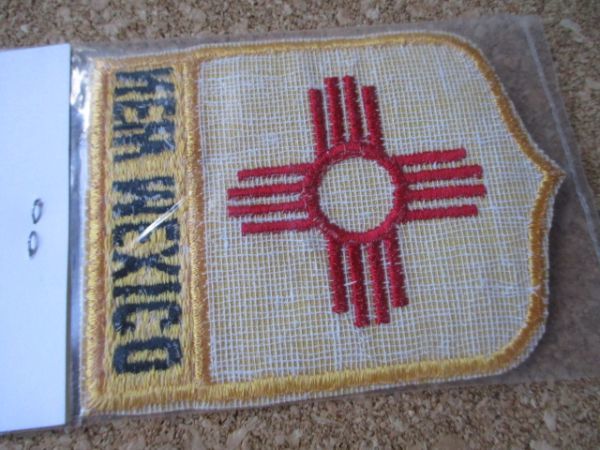 70s ニューメキシコ NEW MEXICO ワッペン/paramount flag co.エンブレム州旗ビンテージ旅行アメリカ合衆国パッチVintageお土産PATCH US D14の画像6