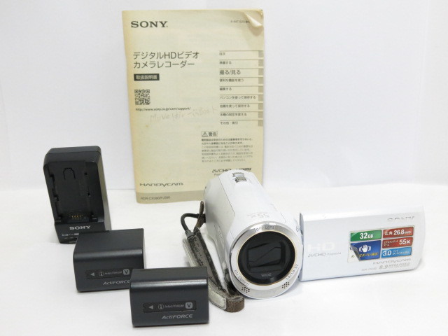 【 中古品 】SONY HDR-CX390 予備バッテリー チャージャー付 ソニー ビデオカメラ [管SO1226]_画像1