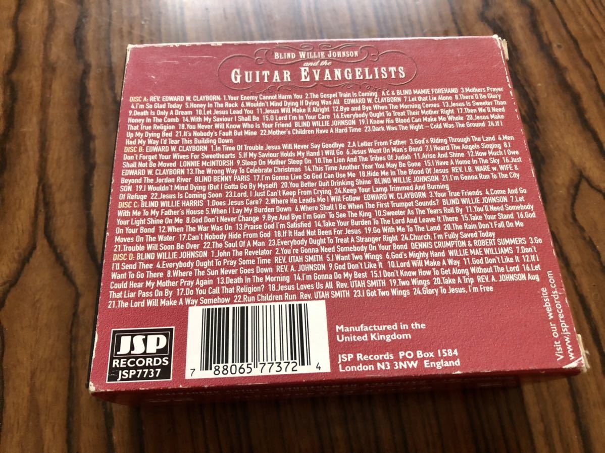 BLIND WILLIE JOHNSON AND THE GUITAR EVANGELISTS 4-CD Box/ Edward Clayborn.A Johnson.Utah Smith.Blind Benny Paris.Lonnie Mcintorsh_画像10