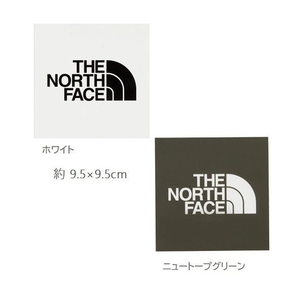 TNF Square Logo Sticker NN32349 WH NT 2枚セット 新品 防水素材_画像1