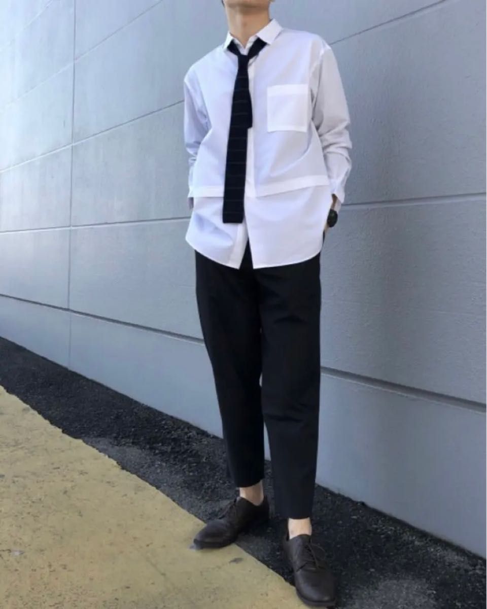黒 UNIQLO ユニクロ +J スーピマコットン オーバーサイズシャツ (3XL
