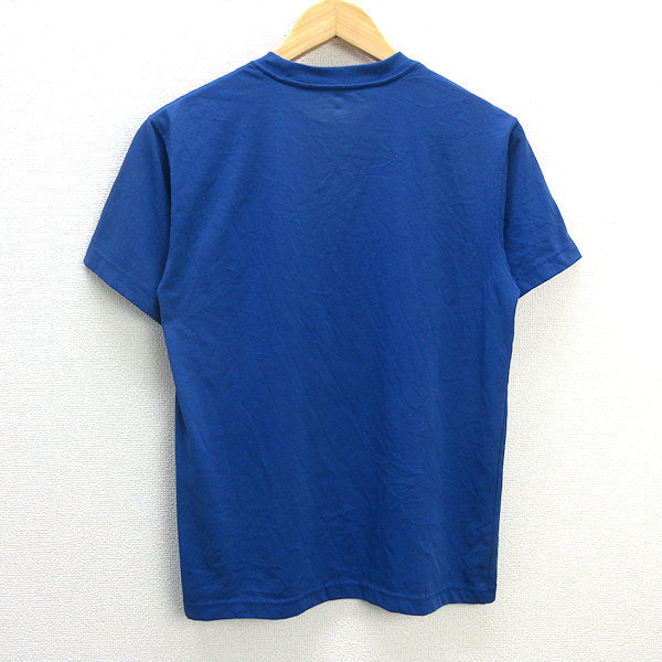y■モンベル/MONT-BELL ワンポイントロゴTシャツ/速乾■青【メンズS】MENS/49【中古】_画像3