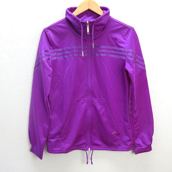 z# Adidas /adidaswi men's jersey / jersey [L] purple /LADIES#96[ used ]
