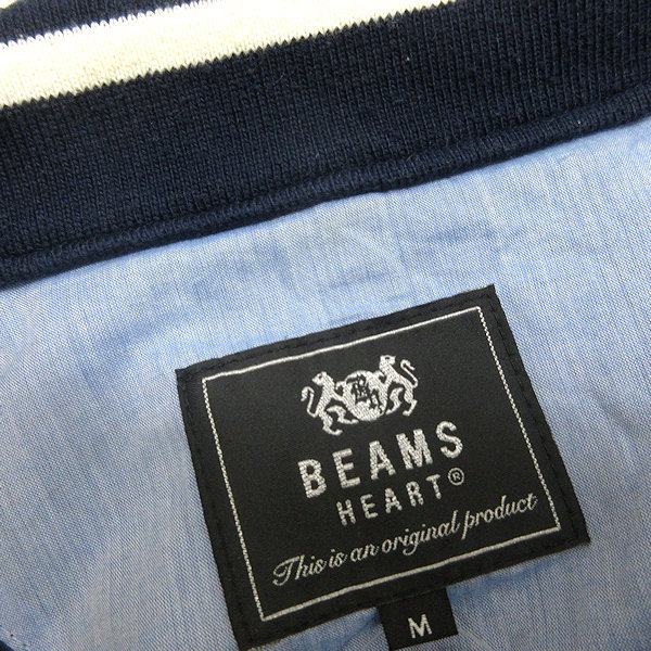 z■ビームス/BEAMS HEART スイングトップブルゾンJKT【M】紺/MENS■103【中古】_画像2