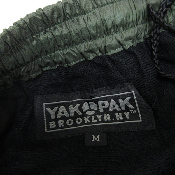 k■ヤックパック/YAKPAK ナイロンロングパンツ アウトドア【M】カーキ/MENS■69【中古】_画像2