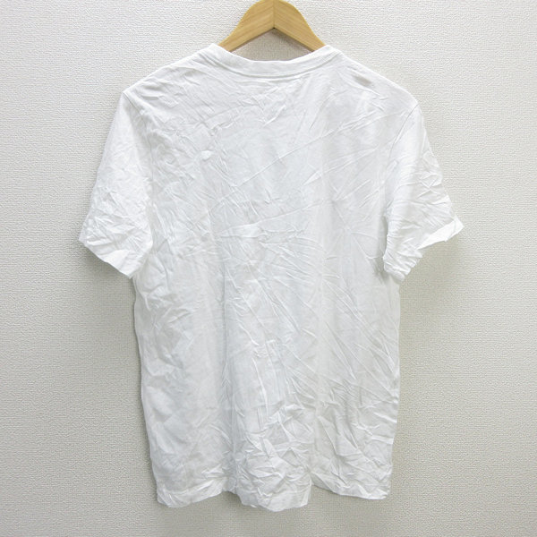 z■ナイキ/NIKE ロゴプリントTシャツ AR5005-100【L】白/men's/40【中古】■_画像3