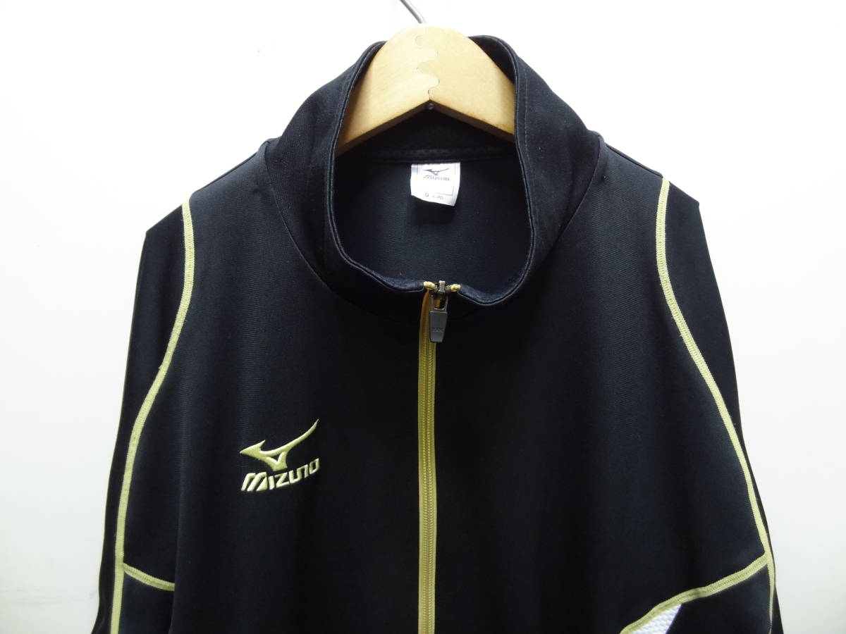 高級ブランド ミズノ 全国送料無料 MIZUNO ジャージ 黒Xゴールド色 メンズ ミズノ