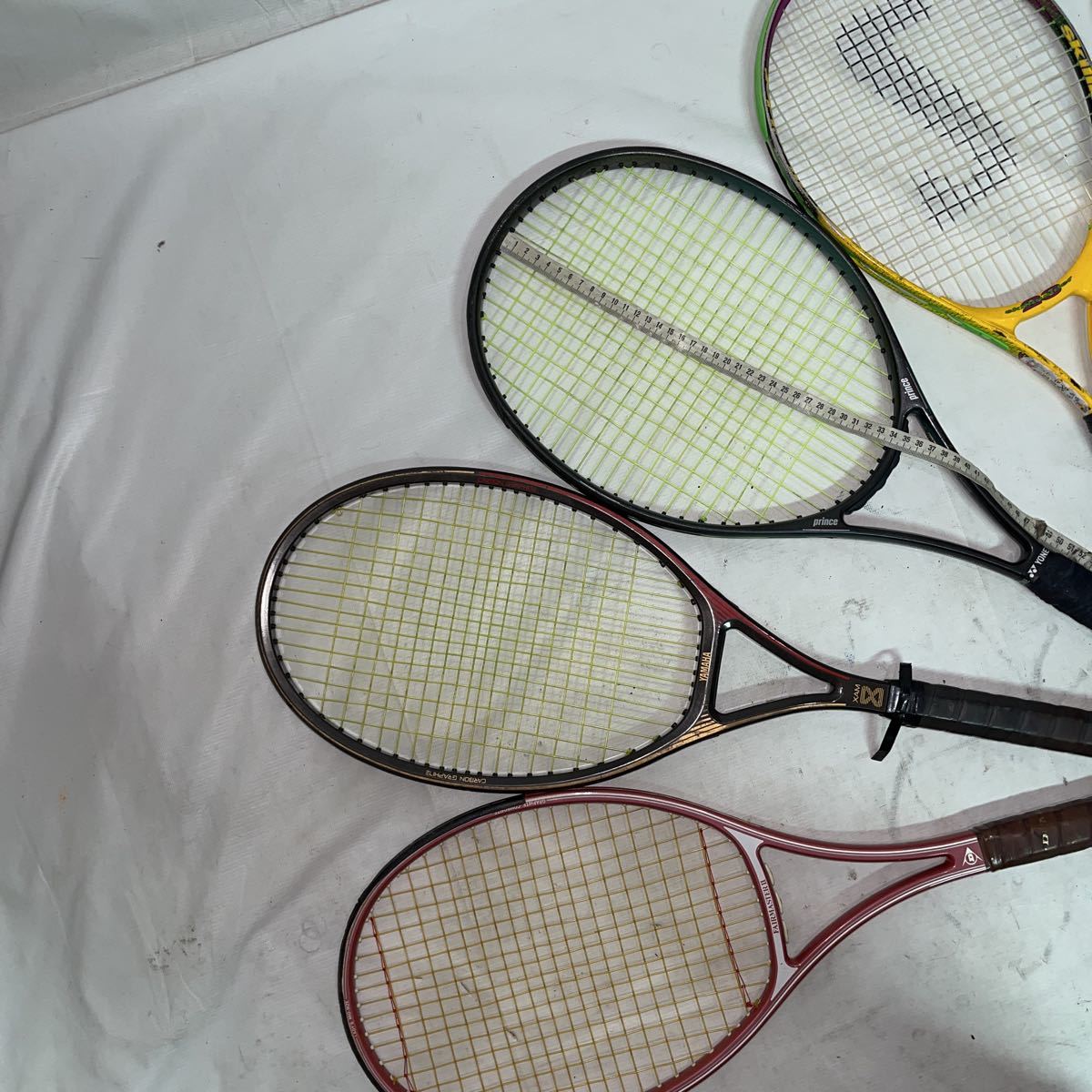 【ジャンク品】テニスラケットまとめ売り。DUNLOP、YAMAHA、prince、HEAD、他。YONEX シューズ入れ_画像10