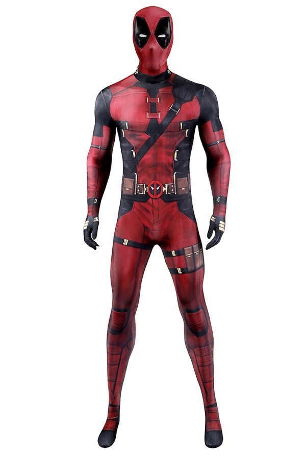 cox407工場直販 実物撮影 デッドプール3 Deadpool ウェイド ウィルソン 全身タイツ ジャンプスーツ コスプレ衣装