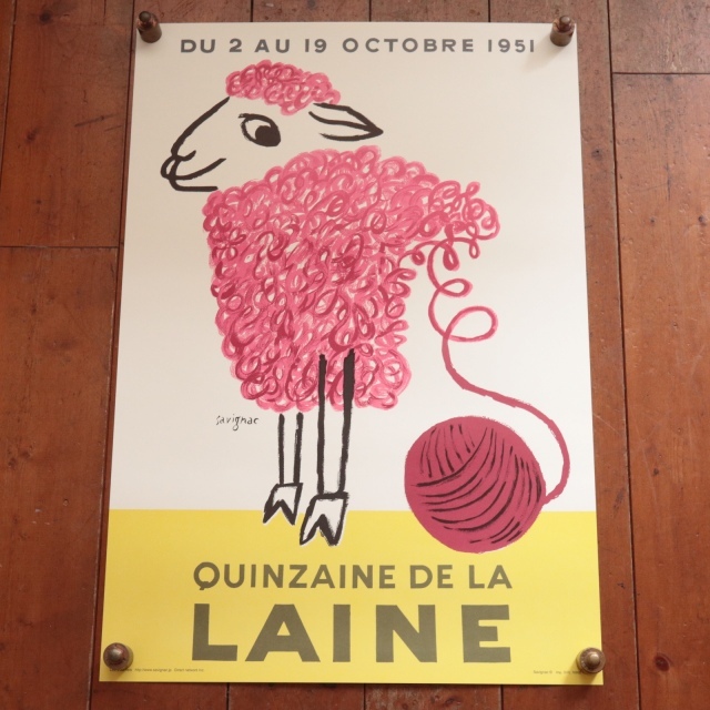 サヴィニャック 羊毛の2週間 ポスター Quinzaine de la laine-
