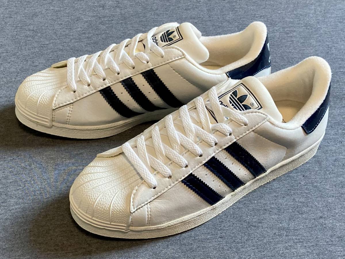  dead limitation 99 made adidas super Star Ⅱ white navy blue enamel US10 rare pa tent 