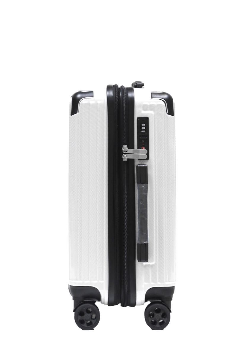 軽量Lサイズ　静音8輪　TSAロック　キャリーバッグ　スーツケース　キャリーケース　ホワイト