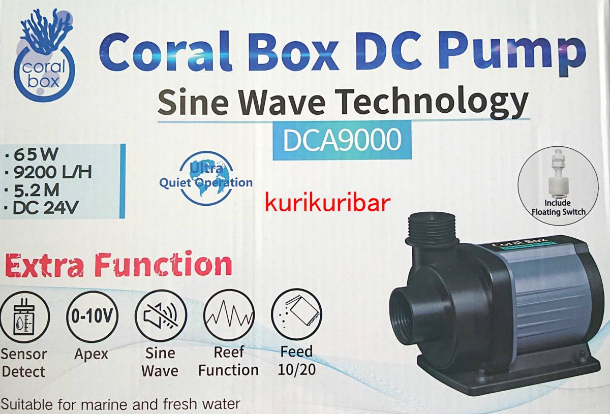 ★【 2024年 最新型 最上位機種 】 耐久型 CoralBox アクアリウム 省エネ DCポンプ DCA9000 ウェーブ機能 水位センサー 付 保証有送料込_画像1