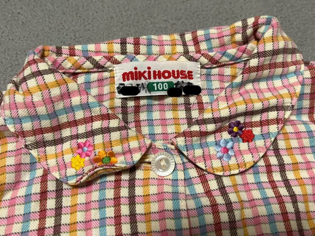  Miki House рубашка с длинным рукавом 100