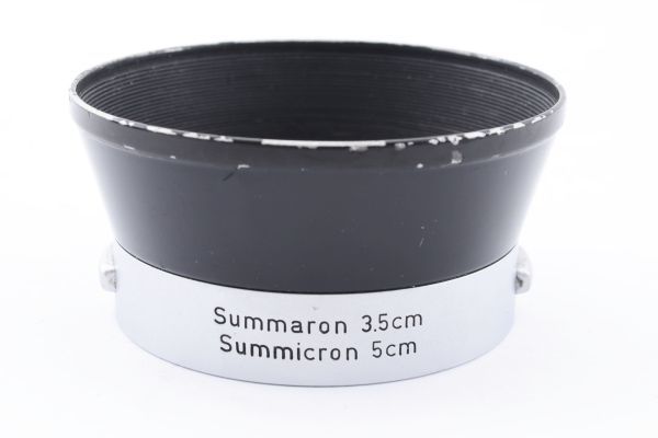 最終値下げ Leica Summicron 5cm 50mm F2 (Summaron 3.5cm/Summicron 5cm L39 Screw Mount用 IROOA メタルフード / ライカ 取付◎ #1514_画像2