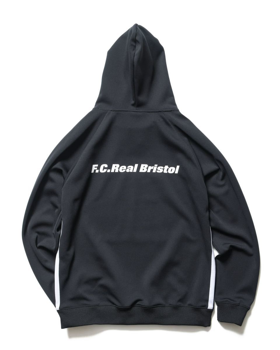 M 新品 送料無料 FCRB 23AW TRAINING TRACK HOODIE BLACK ブラック