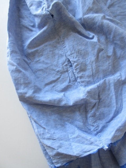 DANIELA GREGIS / ダニエラグレジス bicolor linen skipper dress L.BLUE * リネン ドレス ワンピース シャツ ブラウスの画像4