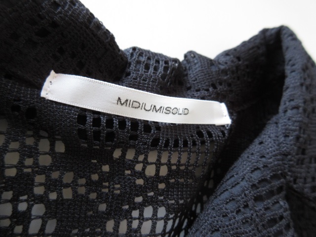 未使用 MIDIUMISOLID / ミディウミソリッド レースボレロシャツ BLACK * レディース ブラウス カーディガンの画像7
