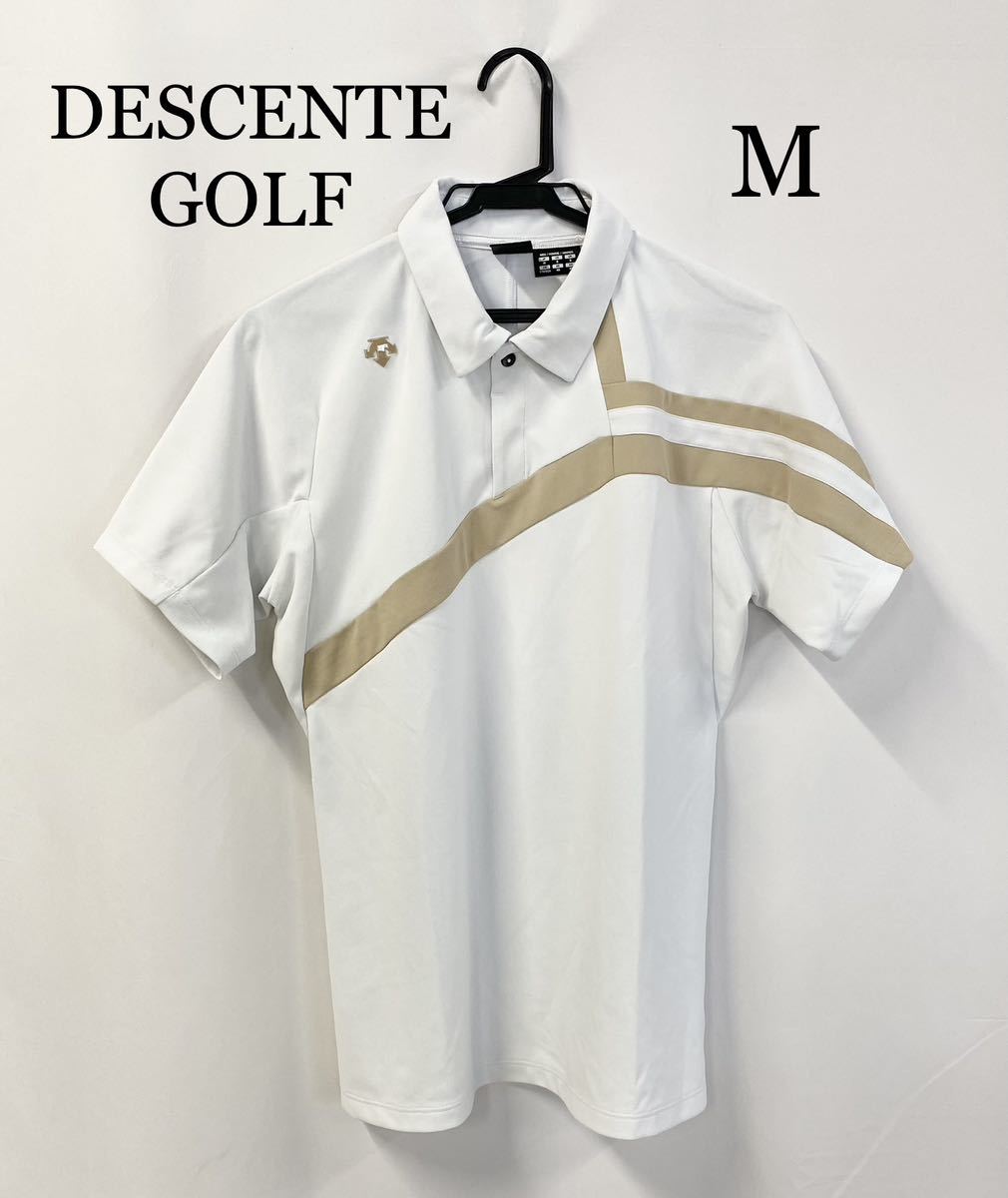 公式の店舗 DESCENTE 0288 GOLF シリコンロゴ Mサイズ 半袖ポロシャツ