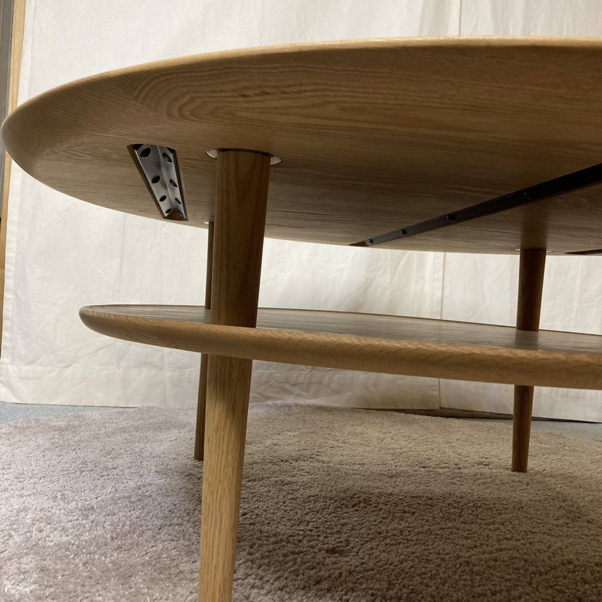 HIRASHIMA / ヒラシマ オーク無垢材 LEGARE Circle Table 084 HIRASHIMA / ヒラシマ オーク無垢材 LEGARE Circle Table 084