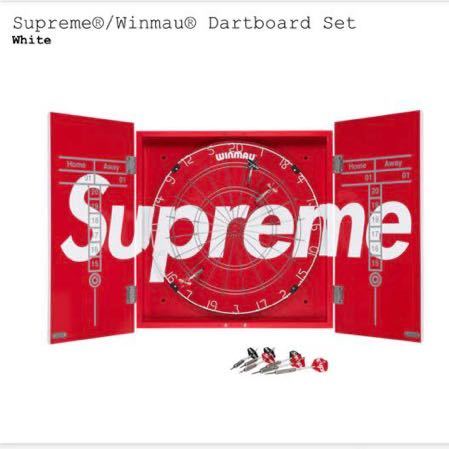 【新品】23FW Supreme Winmau Dartboard Set White シュプリーム ウィンモー ダーツボード セット ホワイト box logo ボックスロゴ_画像1