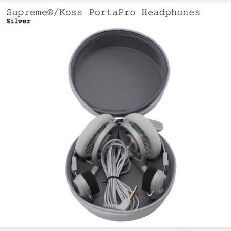 Supreme / Koss Portapro Headphones Silver シュプリーム コス Supreme / Koss Portapro Headphones Silver シュプリーム コス