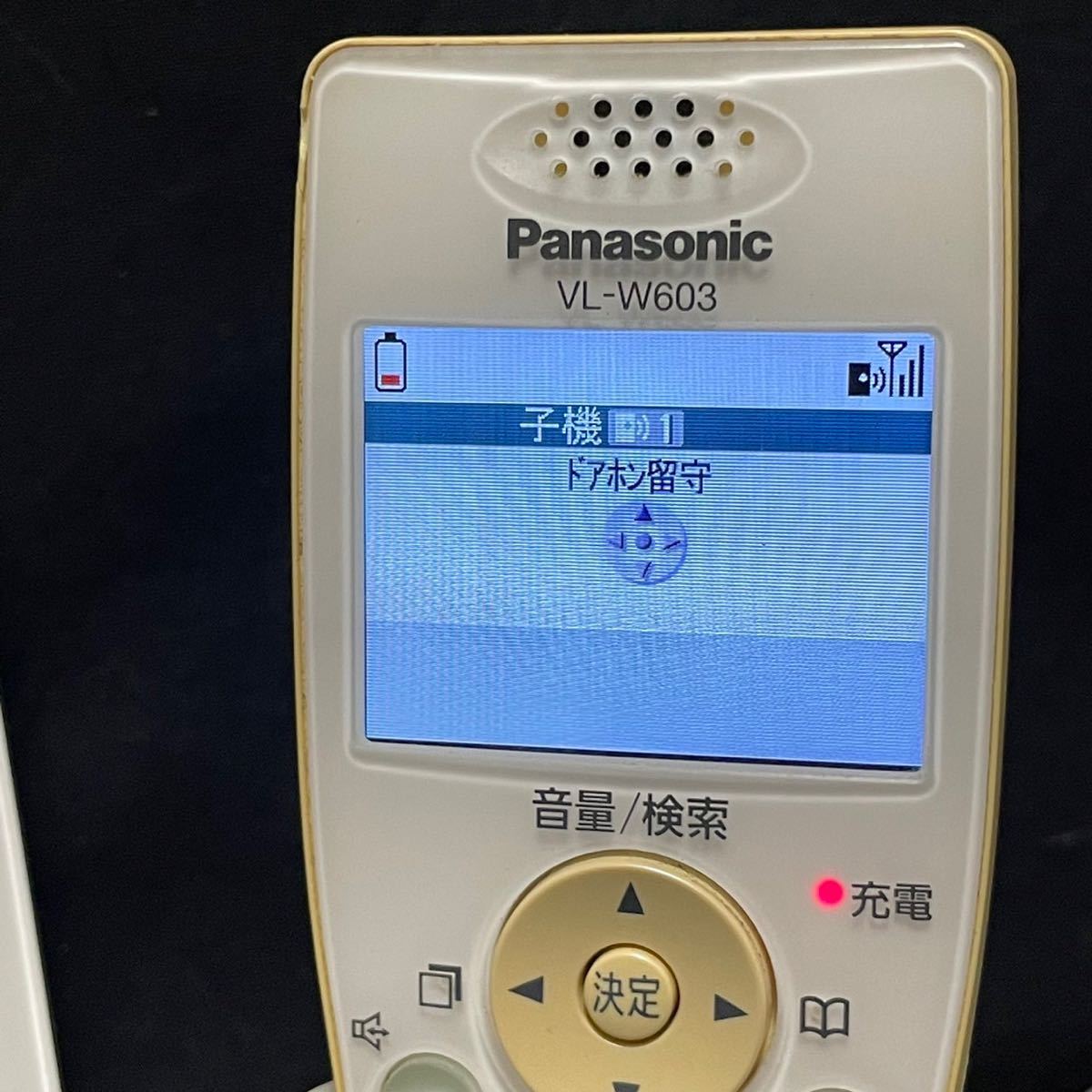 Panasonic テレビドアホン カラーモニター VL-MW130K 親機 VL-W603