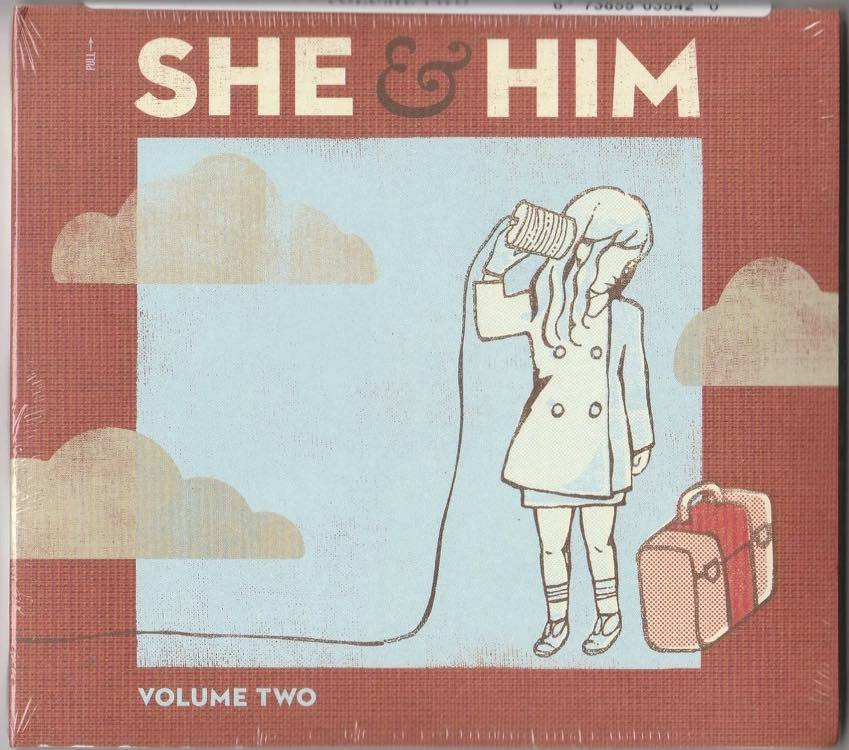 送料無料☆ 新品 ☆ SHE & HIM / VOLUME TWO 輸入盤CD ☆2010年 女優 ズーイー・デシャネル/Zooey Deschanel & MATT WARD のデュオ_画像1