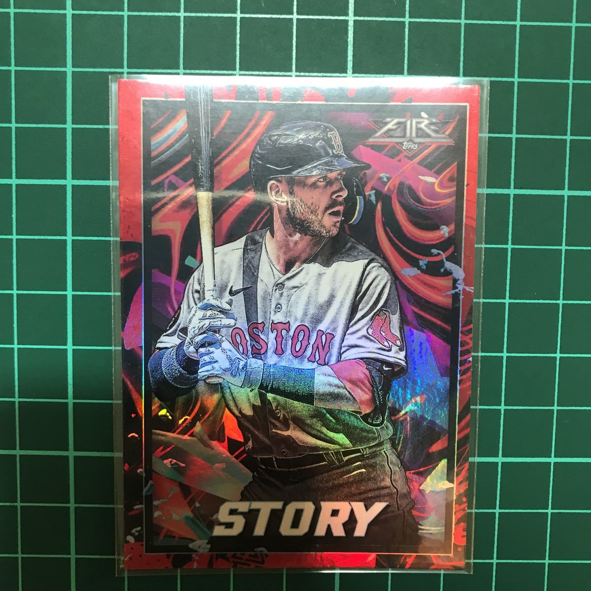 TREVOR STORY MLB 2022 Topps Fire BASE ベースカード Red Flame Parallelの画像1