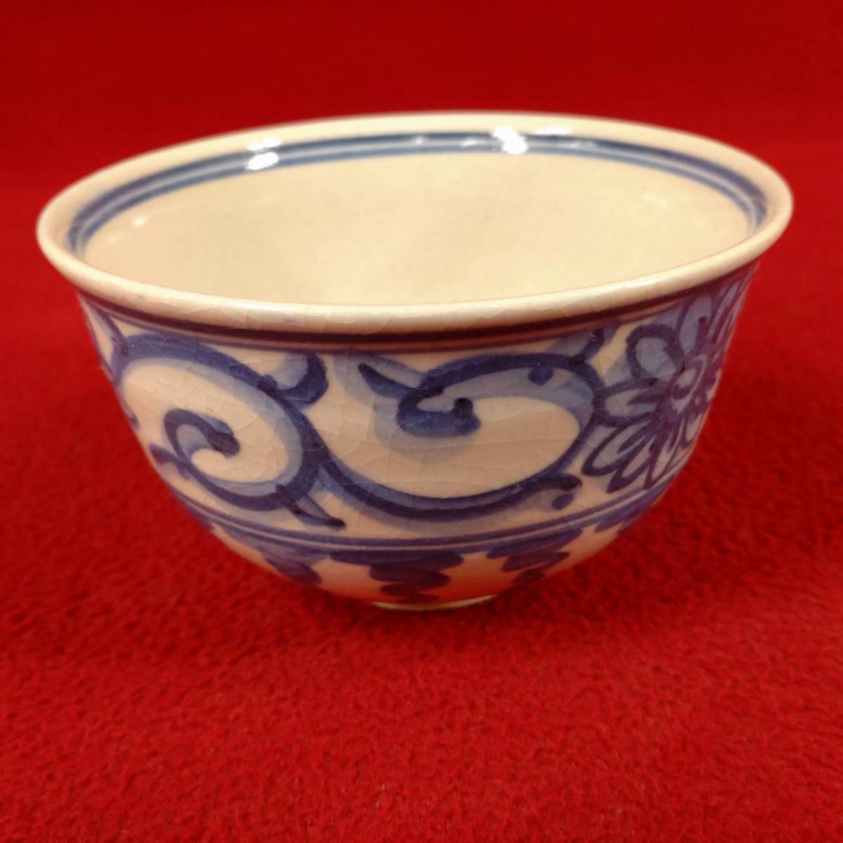 旧家蔵出 旧家 名家 うぶ品 音羽山窯 寿 茶碗 陶印 陶器 陶芸 時代 茶懐石 茶道具 抹茶 茶事 検) 橋本永豊 仁清写_画像1