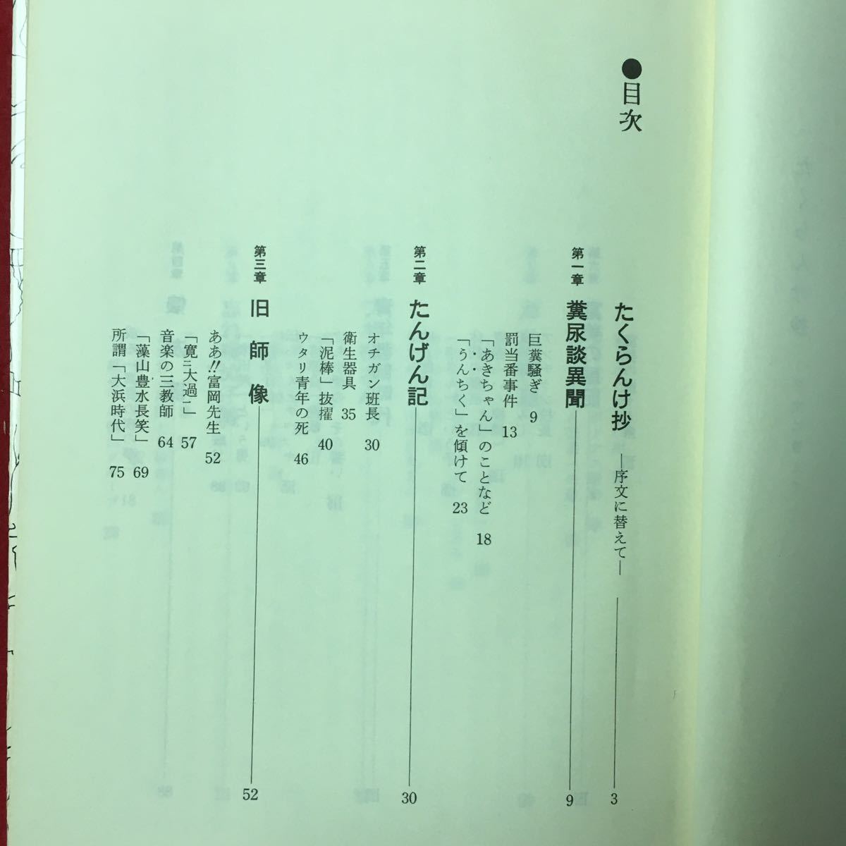 M6g-003 たくらんけ物語 昭和53年6月25日発行 著者 田中 吉人 目次/糞尿談異聞 たんげん記 旧師像 友藻 青年教師時代 富美の屋記 など_画像5