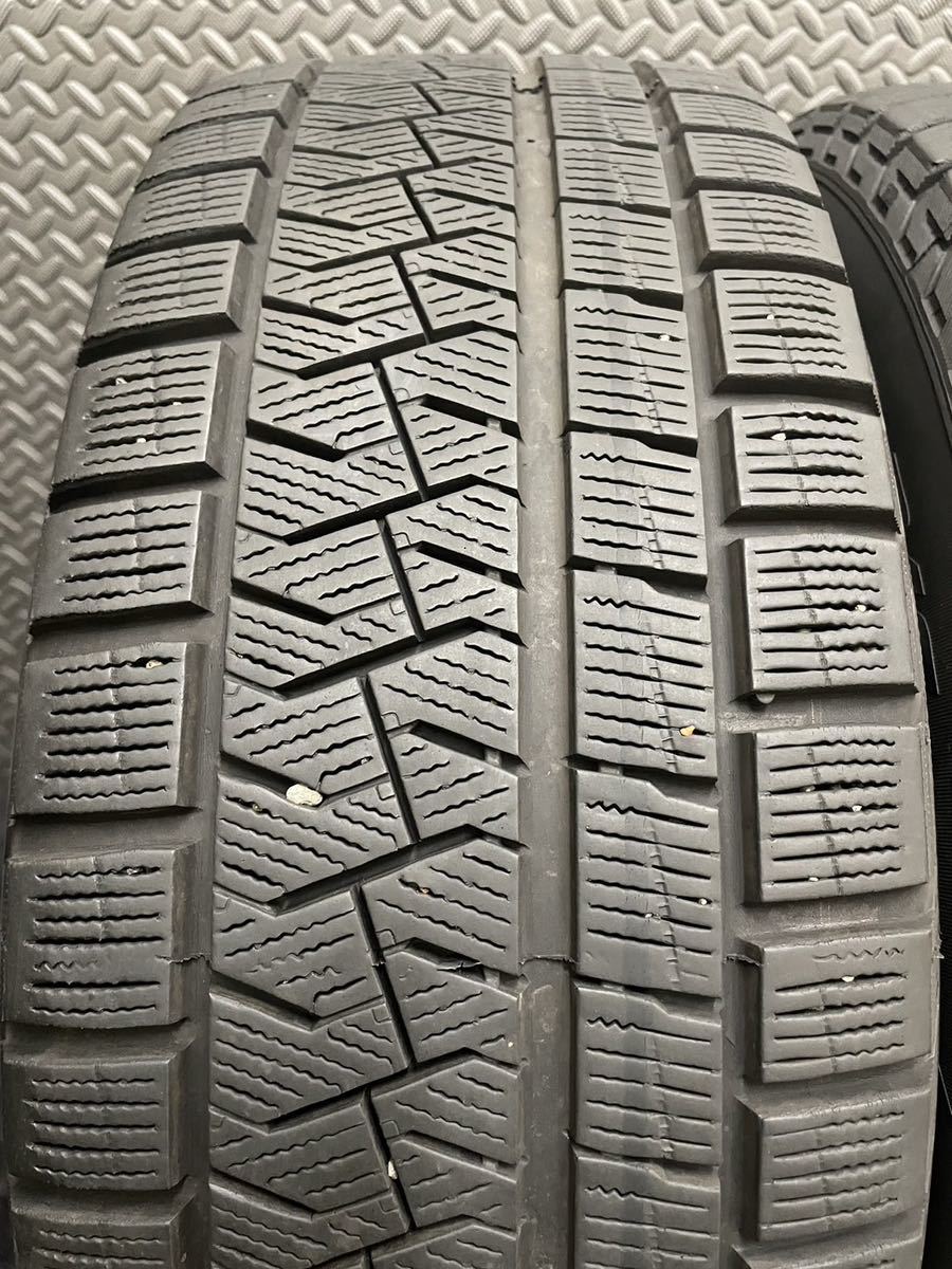 205/60R16 PIRELLI/ICE ASIMMETRICO 18年製 STRANGER 16インチ 6.5J＋53 114.3 5H スタッドレス 4本 ノア ヴォクシー (6-B373)_画像9