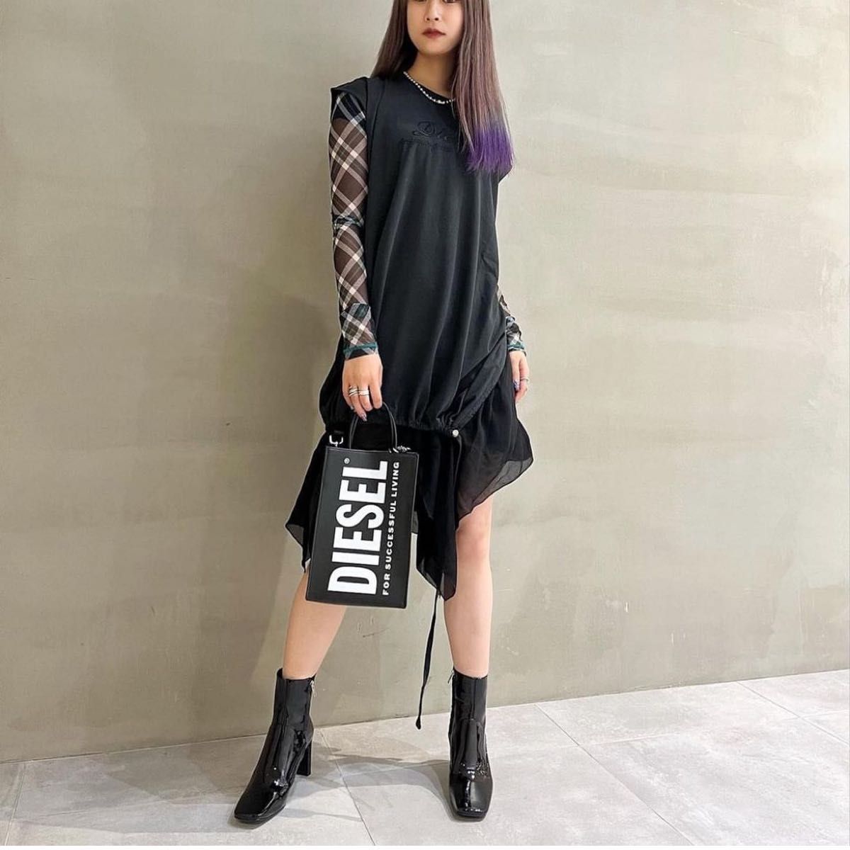 ディーゼル) DIESEL レディース スウェットワンピース ドレス ディーゼル) DIESEL レディース スウェットワンピース ドレス