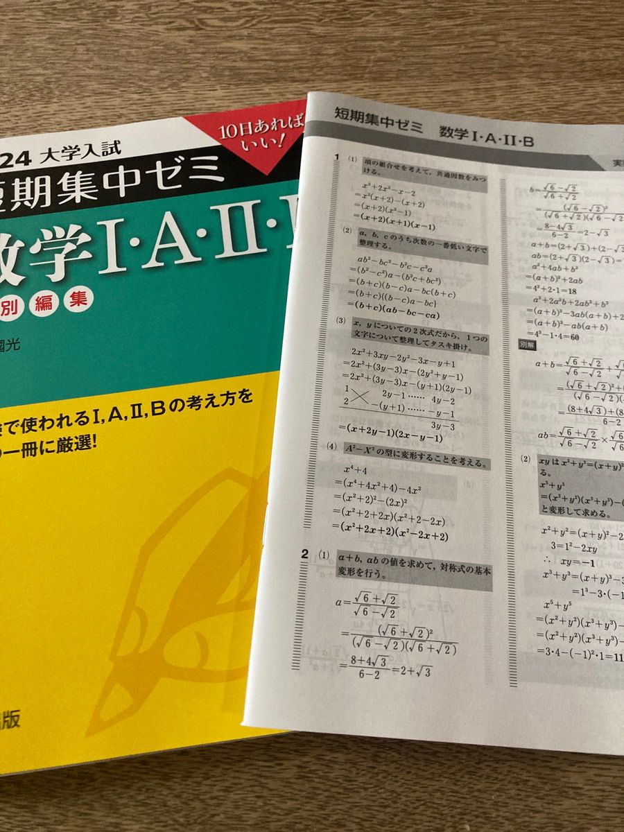 大学入試短期集中ゼミ数学1・A・2・B 10日あればいい 大学入試短期集中ゼミ数学1・A・2・B 10日あればいい