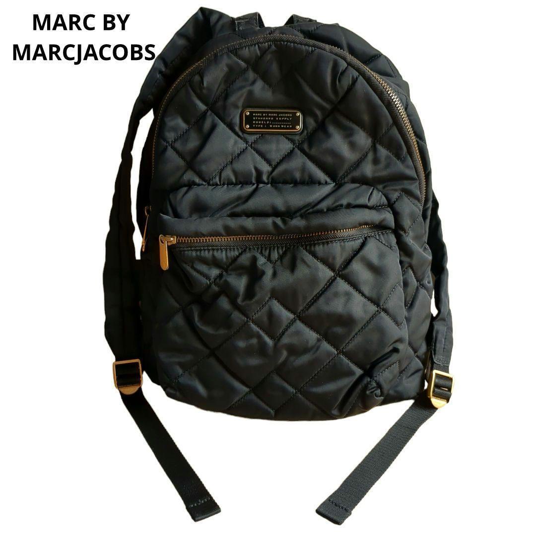 完売 MARC BY ゴールド金具 黒 ブラック A４サイズ可 キルティング