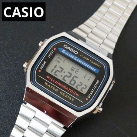【新品/即決/送料込】CASIO カシオ デジタル腕時計 ステンレス チープカシオ_画像1